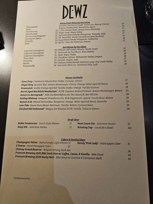 Menu photo 3 Dewz Restaurant Modesto, CA