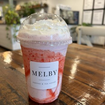 Melby’s Coffee & Tea House - Snow Strawberry - Macarons Near Me - Watauga, Texas