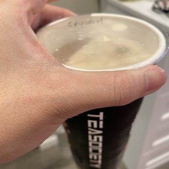 Teasociety - Jasmine milktea regular ice and less sweet - Coffee & Tea Near Me - San Jose, California Teasociety - Jasmine milktea regular ice and less sweet - Coffee & Tea Near Me - San Jose, California