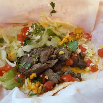 Fuzzy's Taco Shop - Beef "fajita" taco. - Mexican Near Me - Des Moines, Iowa