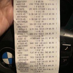 Burlington - New receipt- you can see 3225 earring is there only one time this time!
