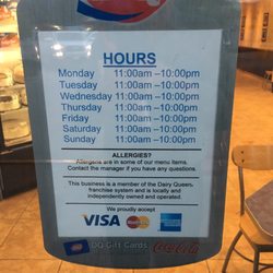 DQ / Orange Julius - Summer hours are 11A-10P