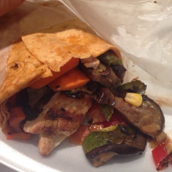 Wrap-N-Run - Veggie wrap plus chicken. - Burgers Near Me - New York, New York