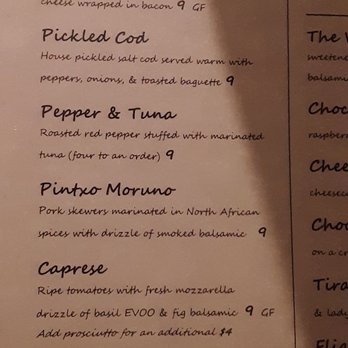 Wine on Hertel - menu portion - Bars Near Me - Buffalo, New York