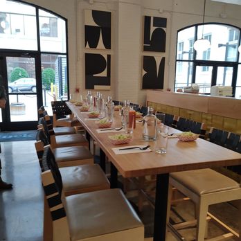 Tour Roanoke - The table set for us at Stock - Food Tours Near Me