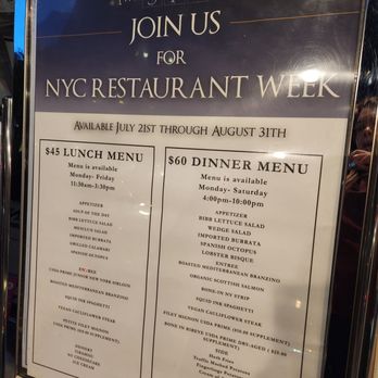 Sea Fire Grill - NYC Restaurant Week menus Summer 2025 - Seafood Near Me - New York, New York Sea Fire Grill - NYC Restaurant Week menus Summer 2025 - Seafood Near Me - New York, New York