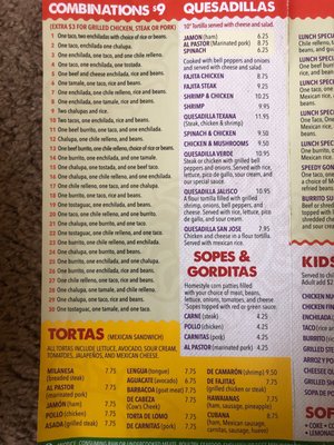 Menu photo 2 Taqueria Jalisco Douglasville, GA Menu photo 2 Taqueria Jalisco Douglasville, GA