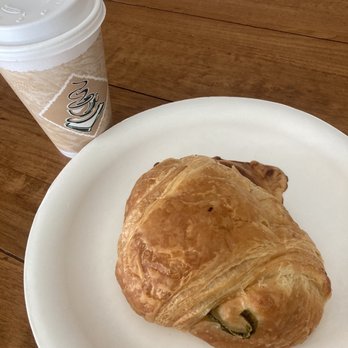Bosa Donuts - Japaleno ham&cheese croissant and medium coffee w/ cream and sugar. - Bakeries Near Me - Mesa, Arizona