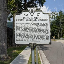 Carl Martin Historical Marker - Karl Martin Historical Marker, Big Stone Gap
