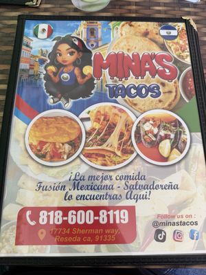 Menu photo 3 Mina's Tacos Reseda, CA