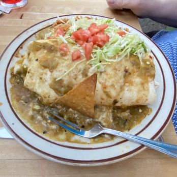 The Shed - Chicken Burrito with green chili sauce - New Mexican Cuisine Near Me - Santa Fe, New Mexico The Shed - Chicken Burrito with green chili sauce - New Mexican Cuisine Near Me - Santa Fe, New Mexico