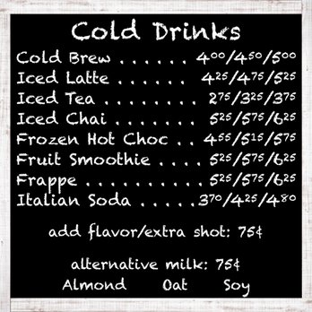 Harbor Coffeehouse - Some of our cold drink options - Coffee & Tea Near Me - Lincoln, Nebraska Harbor Coffeehouse - Some of our cold drink options - Coffee & Tea Near Me - Lincoln, Nebraska