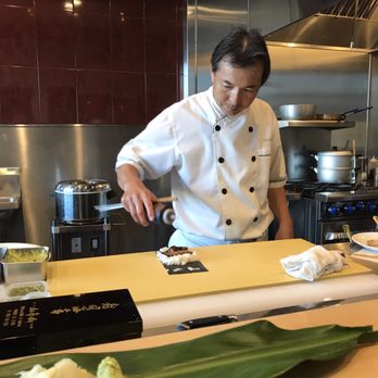 Asuka - Chef making the foie gras hand roll - Sushi Bars Near Me - Los Angeles, California Asuka - Chef making the foie gras hand roll - Sushi Bars Near Me - Los Angeles, California