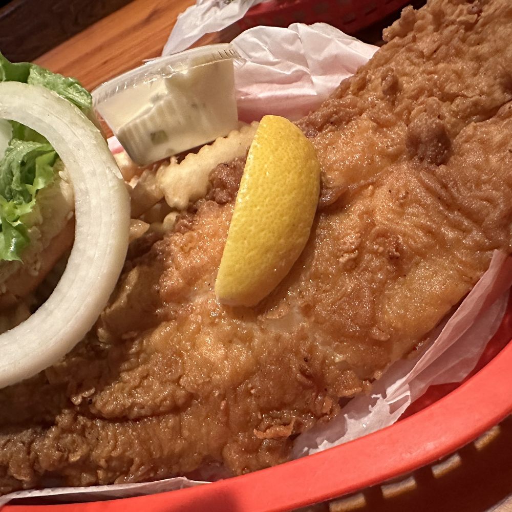 Brass Ring Pub - Fried Fish Sandwich - Sports Bars Near Me - Royal Palm Beach, Florida