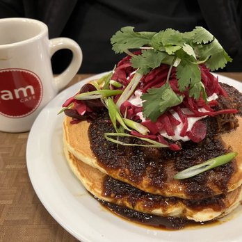 Jam Cafe - Pulled pork pancakes - Breakfast & Brunch Near Me - Victoria, British Columbia Jam Cafe - Pulled pork pancakes - Breakfast & Brunch Near Me - Victoria, British Columbia