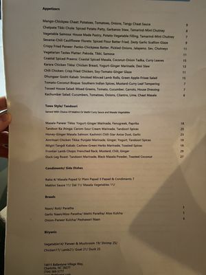 Menu photo 6 The Blue Taj Charlotte, NC Menu photo 6 The Blue Taj Charlotte, NC