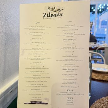 Zitouna - Menu 4/2026 - Mediterranean Near Me - San Francisco, California Zitouna - Menu 4/2026 - Mediterranean Near Me - San Francisco, California