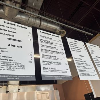 Gangnam Burger - Menu - Burgers Near Me - Seattle, Washington