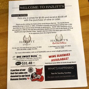 Hazlitt 1852 Vineyards - Wineries Near Me - Hector, New York Hazlitt 1852 Vineyards - Wineries Near Me - Hector, New York