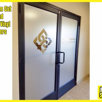 Print Smart - Very Clean Etched Glass Cut Vinyl With Their Logo & Info - Screen Printing/T-Shirt Printing Near Me - Phoenix, Arizona Print Smart - Very Clean Etched Glass Cut Vinyl With Their Logo & Info - Screen Printing/T-Shirt Printing Near Me - Phoenix, Arizona