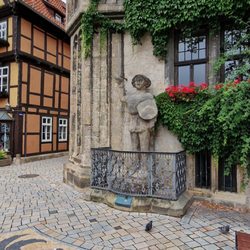 Quedlinburger Roland - Quedlinburger Roland und Rathaus