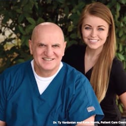 Dr. Vardanian, DDS MSD PhD - Dr. Vardanian (Dentist in Roseville, CA) and Patient Care Coordinator of 12 years, Katie.
