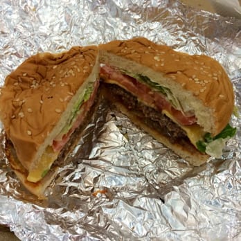 Five Guys - little cheeseburger with grilled onions - Burgers Near Me - Lakewood, Washington