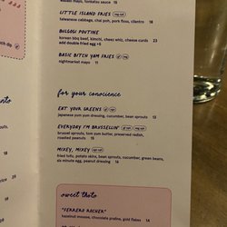 The Darkside - Menu