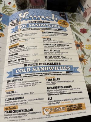 Menu photo 2 The Cup Cafe Reno, NV