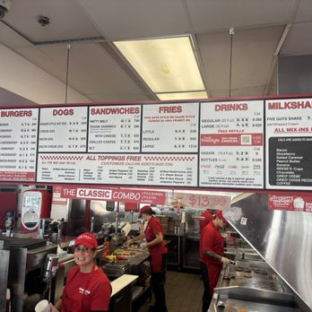 Five Guys - Menu - Burgers Near Me - Encinitas, California