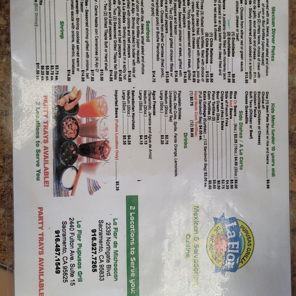 Menu as of Feb 24, 2022, side 2 Menu as of Feb 24, 2022, side 2
