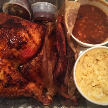 Kingi Q - Chicken and Brisket dinner for two with potato salad and BBQ beans, Dee-lish! - Caterers Near Me Kingi Q - Chicken and Brisket dinner for two with potato salad and BBQ beans, Dee-lish! - Caterers Near Me