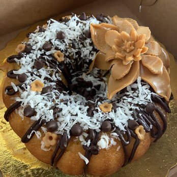 Twice as Sweet - Rum cake with Samoa topping - Bakeries Near Me - Miami Springs, Florida