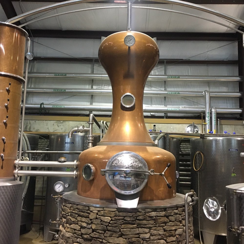 Blue Ridge Distilling - a copper pot still in use - Distilleries Near Me - Bostic, North Carolina Blue Ridge Distilling - a copper pot still in use - Distilleries Near Me - Bostic, North Carolina