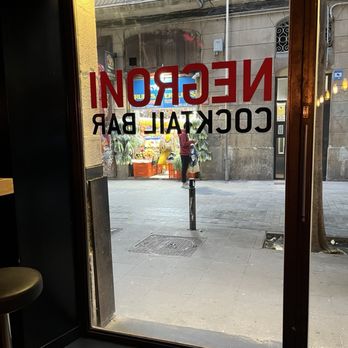 Negroni - View from inside - Cocktail Bars Near Me - Barcelona, B Negroni - View from inside - Cocktail Bars Near Me - Barcelona, B