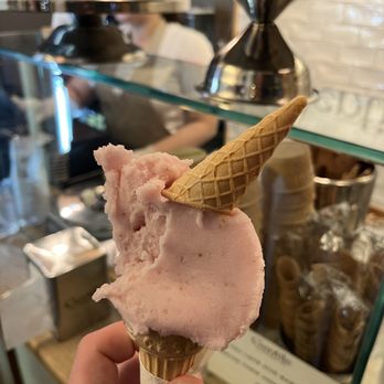 Gelateria Gentile - Strawberry cone - Desserts Near Me - New York, New York