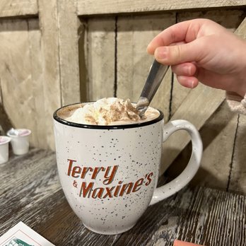 Terry & Maxine's - Hot cocoa! - New American Near Me - Turner, Maine