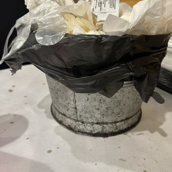 Captain Crab - Trash bucket... lol. We filled it up! - Seafood Near Me - Lake City, Florida Captain Crab - Trash bucket... lol. We filled it up! - Seafood Near Me - Lake City, Florida