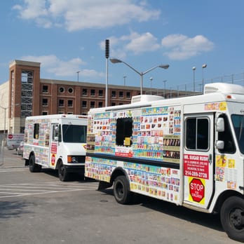 Mr. Sugar Rush - two ice cream trucks parked in a parking lot - Food Trucks Near Me - Dallas, Texas