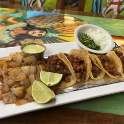 El Agave - Mini Street Tacos- Asada, Al Pastor, Carnitas, Barbacoa, Chorizo.