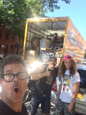 Brooklyn's Finest - We are based in Clinton Hill but will go anywhere. Our main truck is a 16-foot box truck with a granny’s attic for extra room. Our other truck is a very large Sprinter (largest van available in the U.S.) and can fit a one bedroom easily. Our Sprinter van is earth-friendly as it gets 20 mpg! We also use 26-foot box trucks for bigger moves if necessary. Our moves end in smiles. Brooklyn's Finest - We are based in Clinton Hill but will go anywhere. Our main truck is a 16-foot box truck with a granny’s attic for extra room. Our other truck is a very large Sprinter (largest van available in the U.S.) and can fit a one bedroom easily. Our Sprinter van is earth-friendly as it gets 20 mpg! We also use 26-foot box trucks for bigger moves if necessary. Our moves end in smiles.