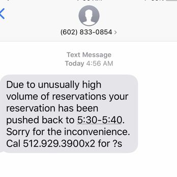 SuperShuttle of Austin - Text from SuperShuttle-Austin pushing back my reservation. - Airport Shuttles Near Me