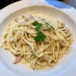 Pizzeria Spaghetteria Atzori - Lecker cremige Spaghetti Carbonara