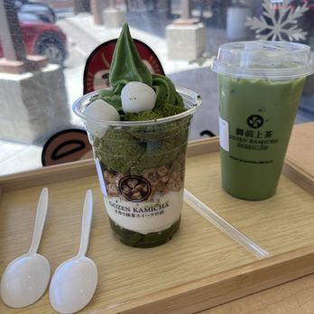 Gozen Kamicha - warabimochi sundae and matcha latte - Desserts Near Me - Chandler, Arizona