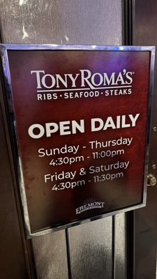 Tony Roma's by null