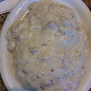 Cappys Cafe - Biscuits and gravy side item that comes with the eggs, sausage and hash browns. Their portions are HUGE!! - Breakfast & Brunch Near Me - Newport Beach, California Cappys Cafe - Biscuits and gravy side item that comes with the eggs, sausage and hash browns. Their portions are HUGE!! - Breakfast & Brunch Near Me - Newport Beach, California