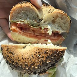 Salmon lox with everything bagel. Salmon lox with everything bagel.