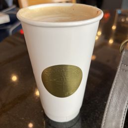 Tasty lavender latte. Tasty lavender latte.