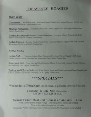 Menu photo 3 Pizza Heaven Luzerne, PA