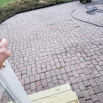 Commercial One Realtors - The back patio as I power washed it - Property Management Near Me - Columbus, Ohio